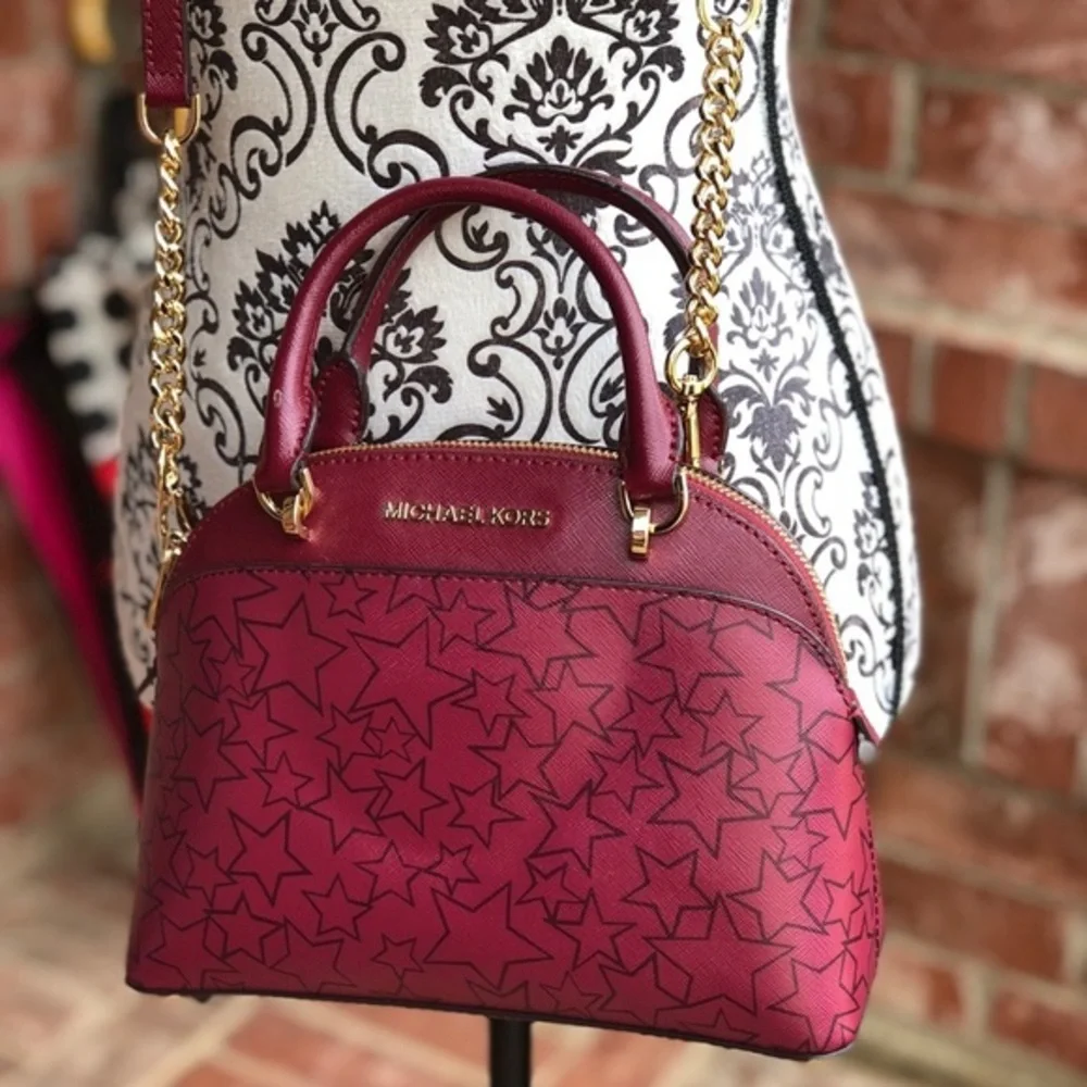 Michael kors Emmy mulberry small dome satchel bag